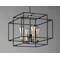 Maxim Lighting Liner 4-Light 17.75" Wide Black / Satin Brass Pendant Light 10247BKSBR - alternate 2